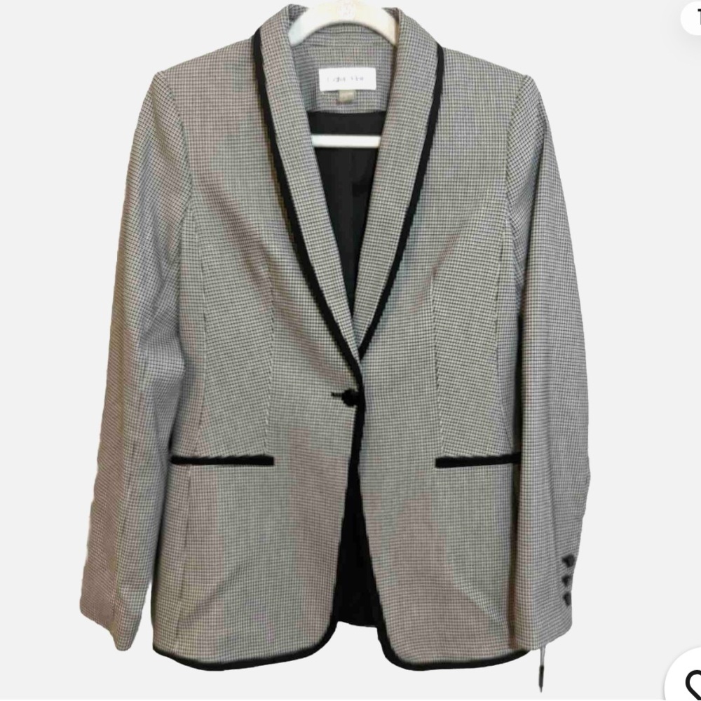 Calvin Klein Black and White Blazer and pants suit